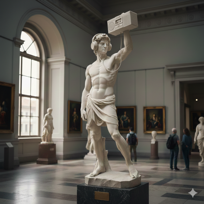Michaelangelo's boom-box'